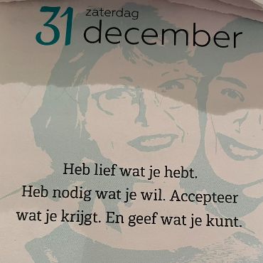 Goede jaarwisseling en de beste wensen!